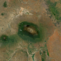 Mount Kilimanjaro color albedo map input