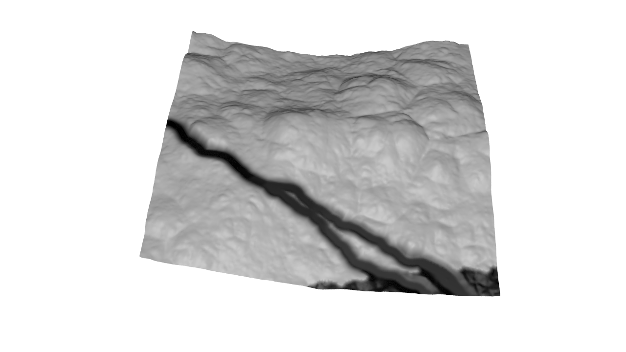 Terrain rivermask stage