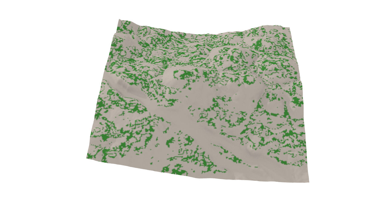 Initial tree distribution mask