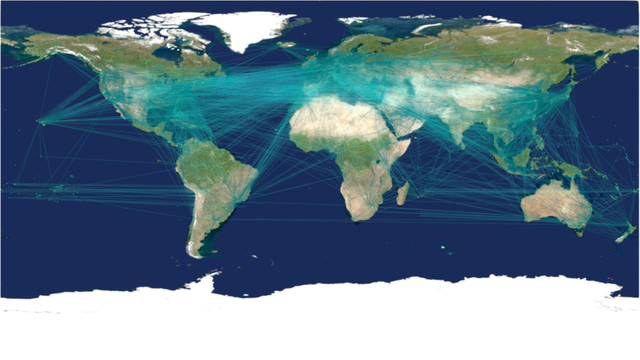 Global Airport & Flight Routes Data Visualization